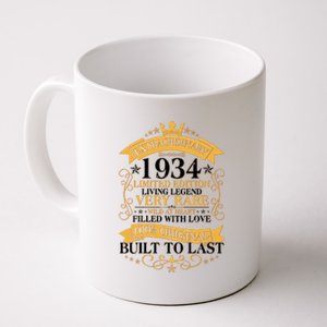 Extraordinary 1934 Limited Edition Built To Last 90th Birthday Coffee Mug