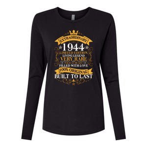 Extraordinary 1944 Limited Edition Built To Last 80th Birthday Womens Cotton Relaxed Long Sleeve T-Shirt