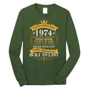 Extraordinary 1974 Limited Edition Built To Last 50th Birthday Long Sleeve Shirt