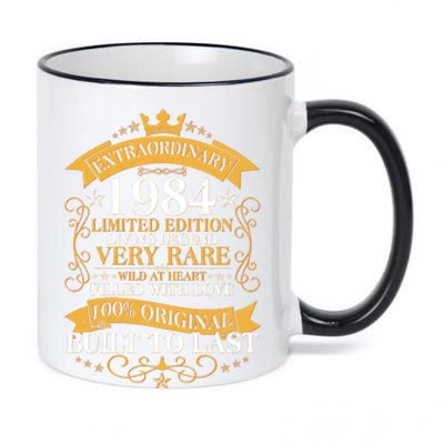 Extraordinary 1984 Limited Edition Built To Last 40th Birthday 11oz Black Color Changing Mug