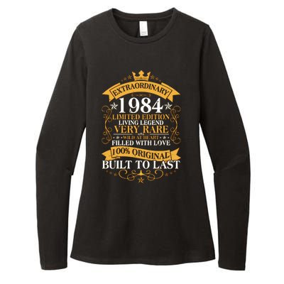 Extraordinary 1984 Limited Edition Built To Last 40th Birthday Womens CVC Long Sleeve Shirt