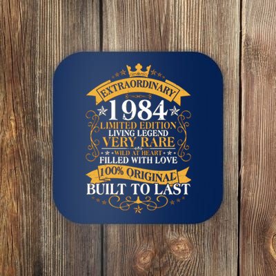 Extraordinary 1984 Limited Edition Built To Last 40th Birthday Coaster