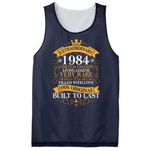 Extraordinary 1984 Limited Edition Built To Last 40th Birthday Mesh Reversible Basketball Jersey Tank