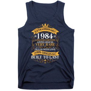 Extraordinary 1984 Limited Edition Built To Last 40th Birthday Tank Top