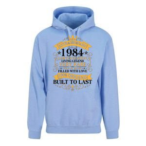 Extraordinary 1984 Limited Edition Built To Last 40th Birthday Unisex Surf Hoodie