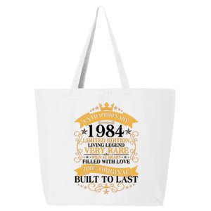 Extraordinary 1984 Limited Edition Built To Last 40th Birthday 25L Jumbo Tote