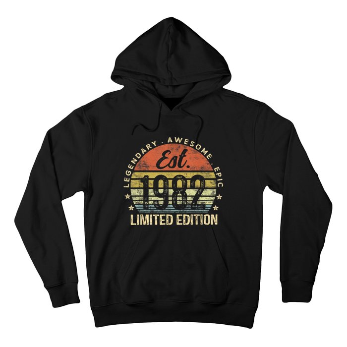 Est 1982 Limited Edition 41st Birthday Gifts 41 Year Old Hoodie