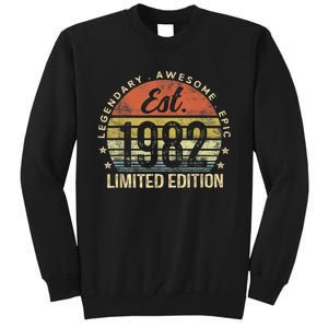 Est 1982 Limited Edition 41st Birthday Gifts 41 Year Old Tall Sweatshirt