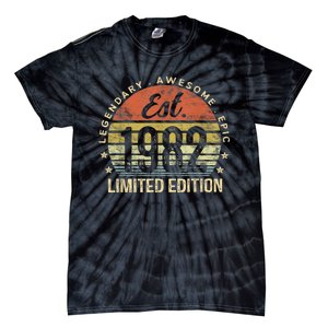 Est 1982 Limited Edition 41st Birthday Gifts 41 Year Old Tie-Dye T-Shirt