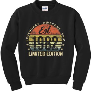 Est 1982 Limited Edition 41st Birthday Gifts 41 Year Old Kids Sweatshirt