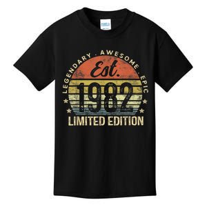 Est 1982 Limited Edition 41st Birthday Gifts 41 Year Old Kids T-Shirt