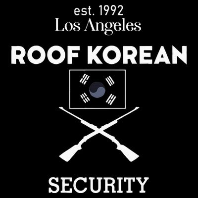 Est 1992 Los Angeles Roof Korean Security T-Shirt
