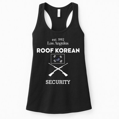 Est 1992 Los Angeles Roof Korean Security Womens Tank Top
