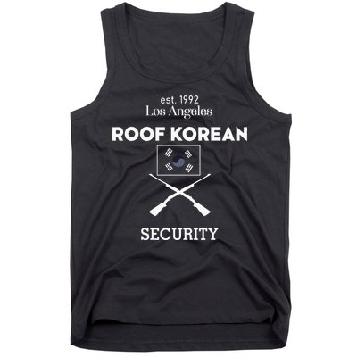 Est 1992 Los Angeles Roof Korean Security Tank Top
