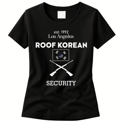 Est 1992 Los Angeles Roof Korean Security Womens T-Shirt