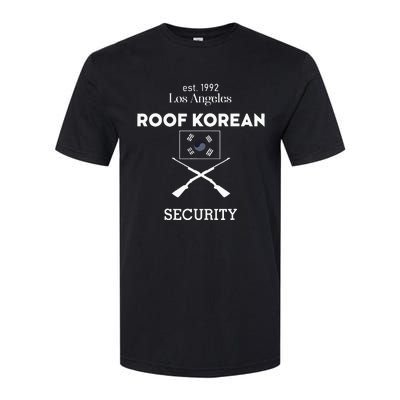 Est 1992 Los Angeles Roof Korean Security Softstyle® CVC T-Shirt