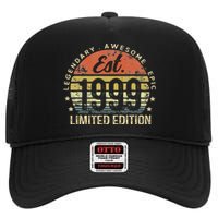 Est 1999 Limited Edition 24th Birthday Vintage 24 Year Old High Crown Mesh Back Trucker Hat