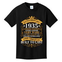 Extraordinary 1935 Limited Edition Built To Last 90th Birthday Kids T-Shirt
