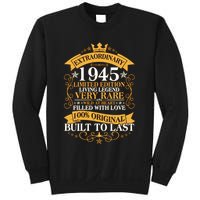Extraordinary 1945 Limited Edition Built To Last 80th Birthday Sweatshirt