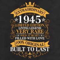 Extraordinary 1945 Limited Edition Built To Last 80th Birthday 15oz Campfire Ceramic Mug