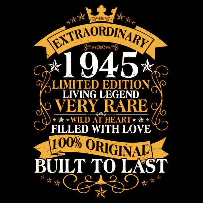 Extraordinary 1945 Limited Edition Built To Last 80th Birthday Flatbill Hat