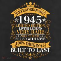 Extraordinary 1945 Limited Edition Built To Last 80th Birthday 25L Jumbo Tote