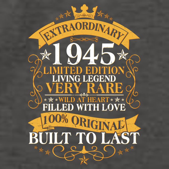 Extraordinary 1945 Limited Edition Built To Last 80th Birthday Vector Backpack