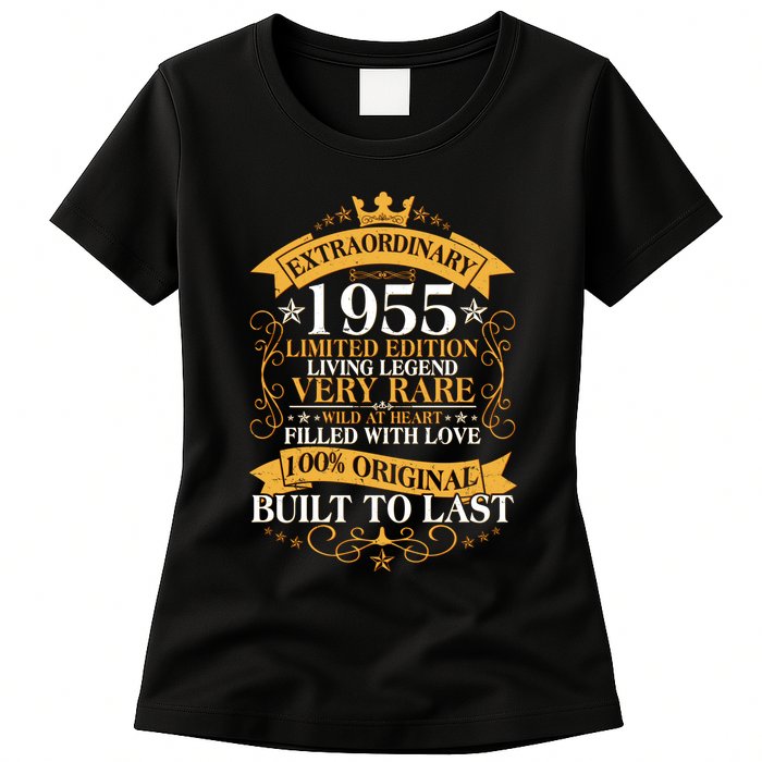 Extraordinary 1955 Limited Edition Built To Last 70th Birthday Womens T-Shirt
