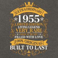 Extraordinary 1955 Limited Edition Built To Last 70th Birthday Cotton Canvas Backpack