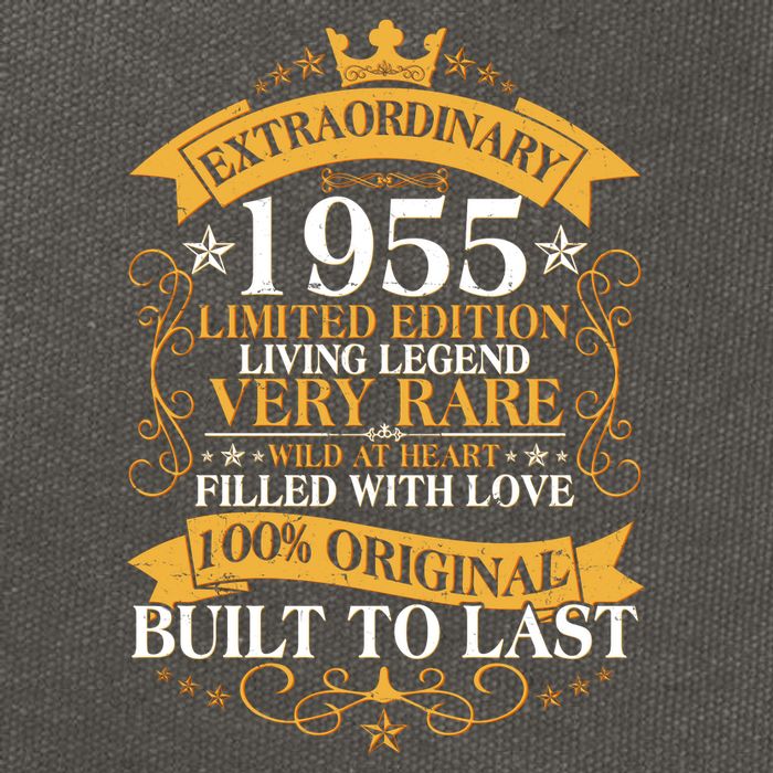 Extraordinary 1955 Limited Edition Built To Last 70th Birthday Cotton Canvas Backpack