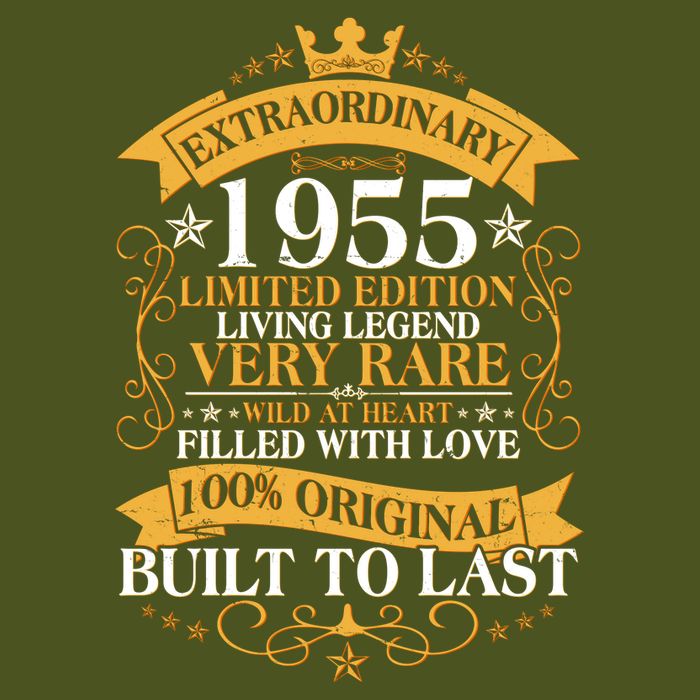 Extraordinary 1955 Limited Edition Built To Last 70th Birthday Premium T-Shirt