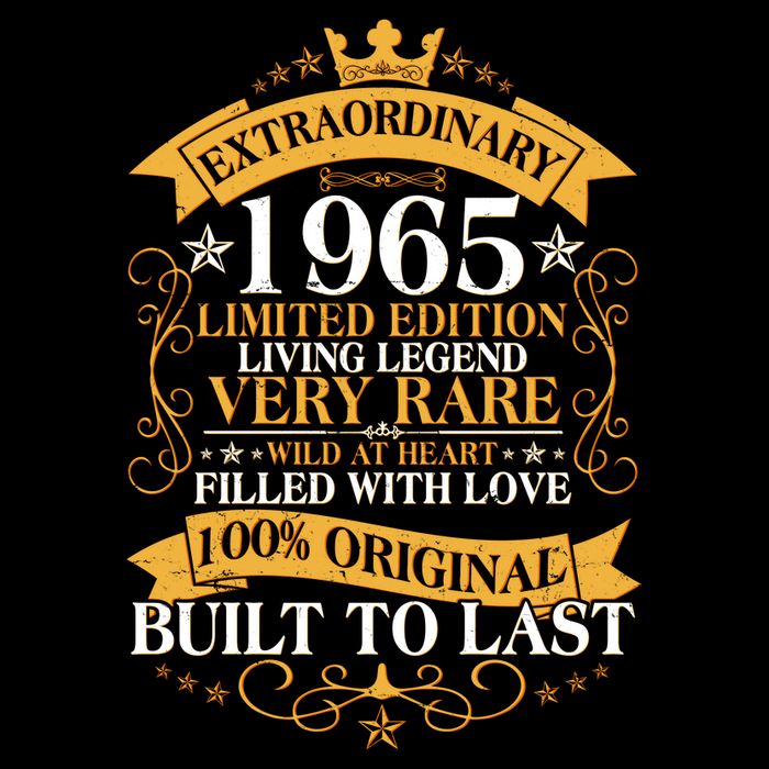 Extraordinary 1965 Limited Edition Built To Last 60th Birthday 7-Panel Snapback Hat