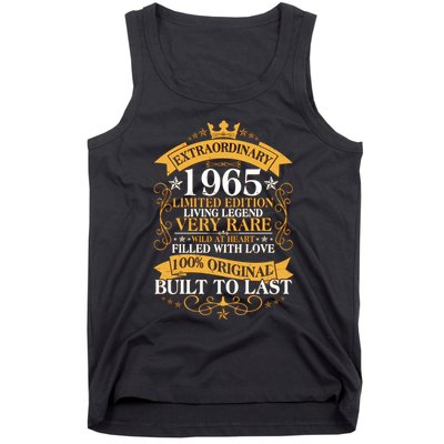 Extraordinary 1965 Limited Edition Built To Last 60th Birthday Tank Top