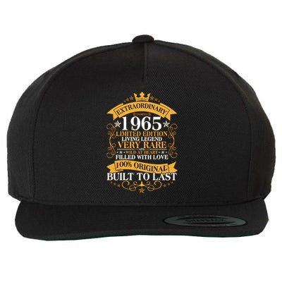 Extraordinary 1965 Limited Edition Built To Last 60th Birthday Wool Snapback Cap