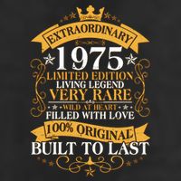 Extraordinary 1975 Limited Edition Built To Last 50th Birthday Cool Comfort Performance Bucket Hat