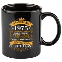 Extraordinary 1975 Limited Edition Built To Last 50th Birthday 11oz C Handle Ceramic Mug