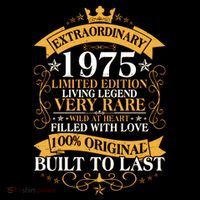 Extraordinary 1975 Limited Edition Built To Last 50th Birthday Flatbill Hat