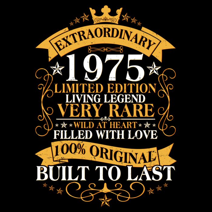 Extraordinary 1975 Limited Edition Built To Last 50th Birthday Kids T-Shirt