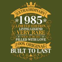 Extraordinary 1985 Limited Edition Built To Last 40th Birthday Sustainable Bucket Hat