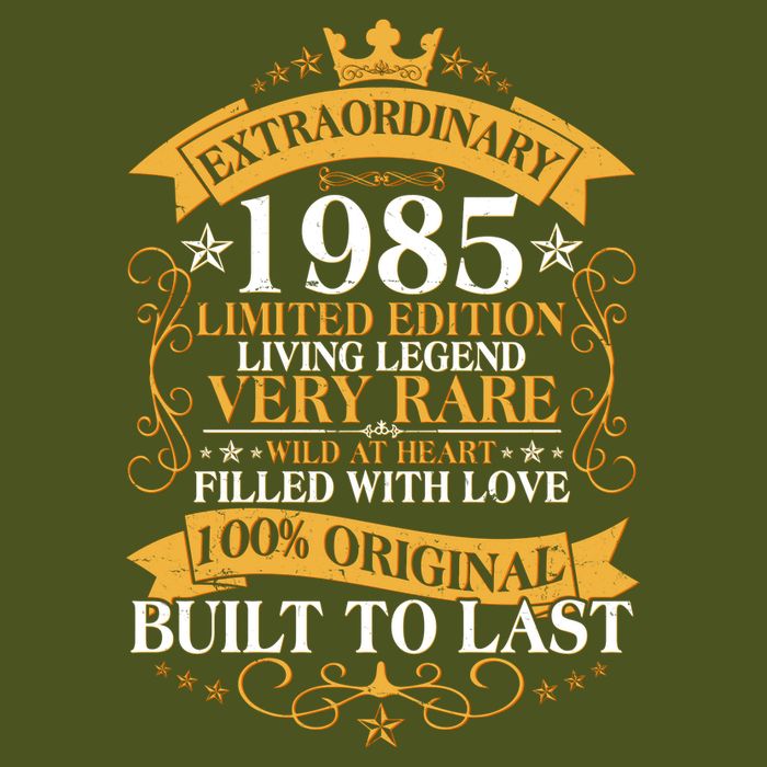 Extraordinary 1985 Limited Edition Built To Last 40th Birthday Sustainable Bucket Hat
