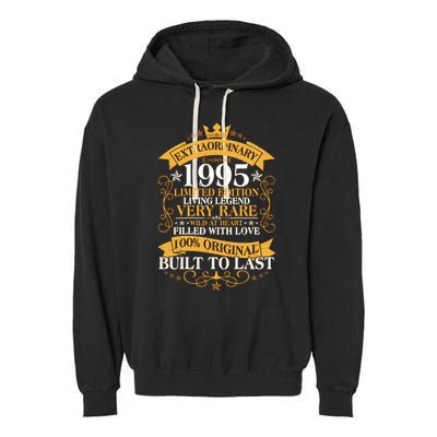 Extraordinary 1995 Limited Edition Built To Last 30th Birthday Garment-Dyed Fleece Hoodie