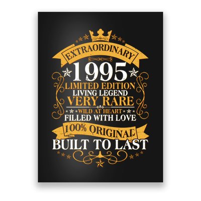 Extraordinary 1995 Limited Edition Built To Last 30th Birthday Poster