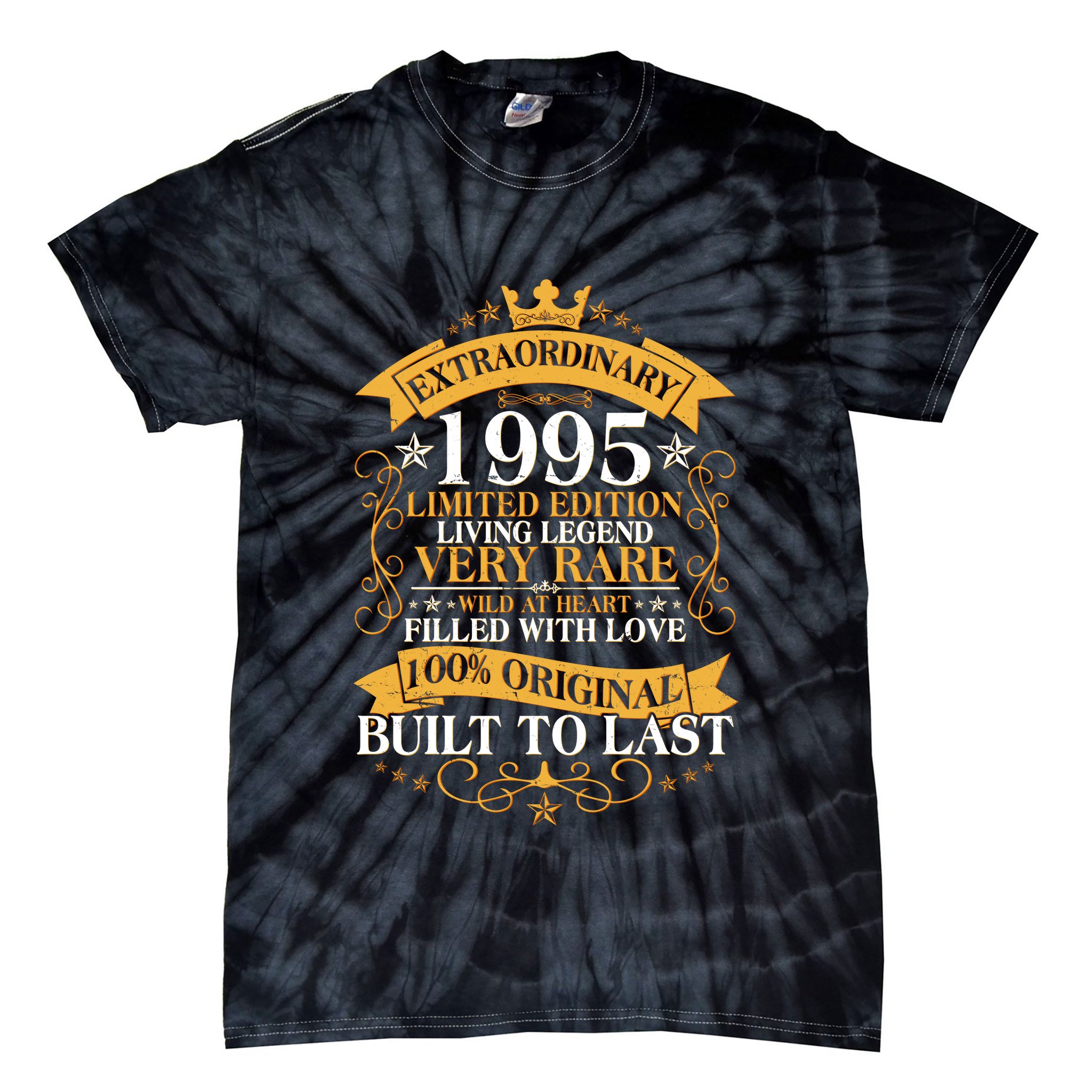 Extraordinary 1995 Limited Edition Built To Last 30th Birthday Tie-Dye T-Shirt