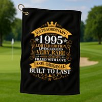 Extraordinary 1995 Limited Edition Built To Last 30th Birthday Golf Towel