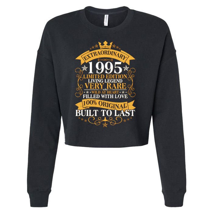 Extraordinary 1995 Limited Edition Built To Last 30th Birthday Cropped Pullover Crew