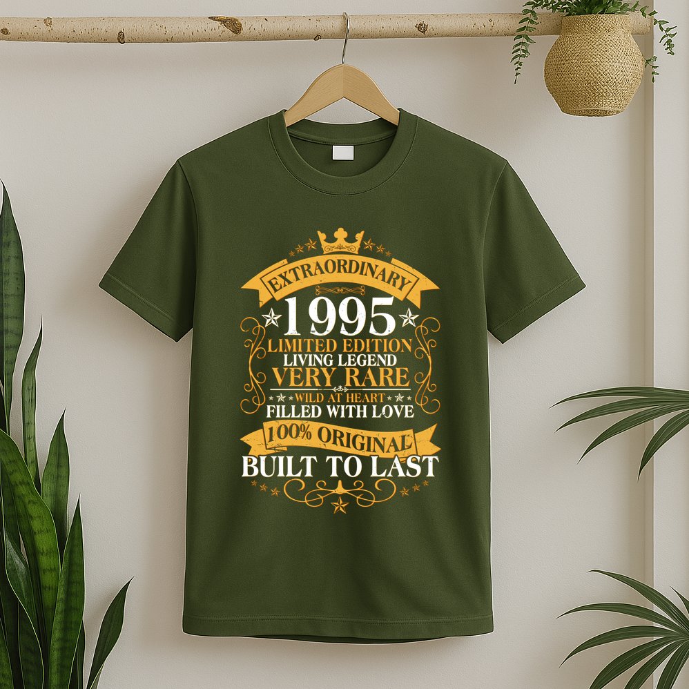 Extraordinary 1995 Limited Edition Built To Last 30th Birthday T-Shirt