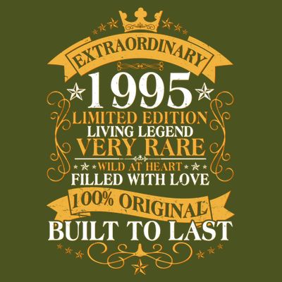 Extraordinary 1995 Limited Edition Built To Last 30th Birthday T-Shirt