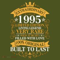 Extraordinary 1995 Limited Edition Built To Last 30th Birthday Sustainable Bucket Hat