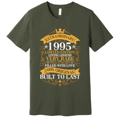Extraordinary 1995 Limited Edition Built To Last 30th Birthday Premium T-Shirt