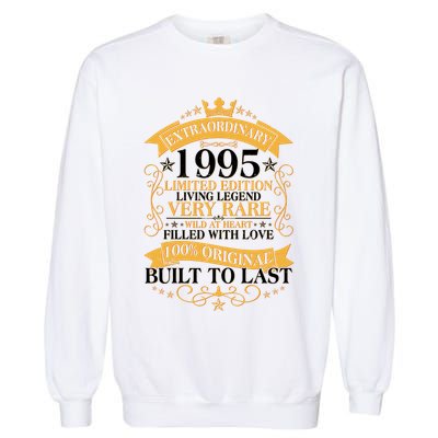 Extraordinary 1995 Limited Edition Built To Last 30th Birthday Garment-Dyed Sweatshirt